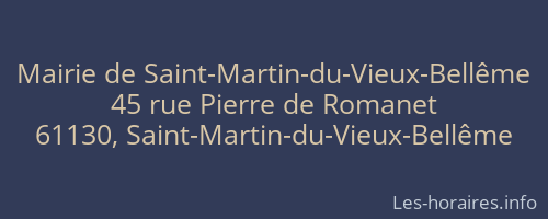 Mairie de Saint-Martin-du-Vieux-Bellême