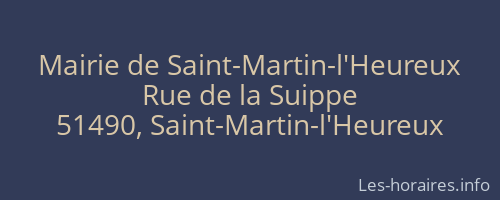 Mairie de Saint-Martin-l'Heureux