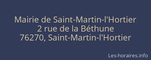 Mairie de Saint-Martin-l'Hortier