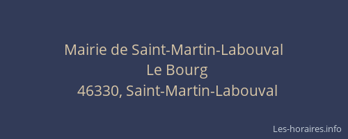 Mairie de Saint-Martin-Labouval