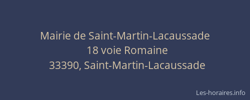 Mairie de Saint-Martin-Lacaussade