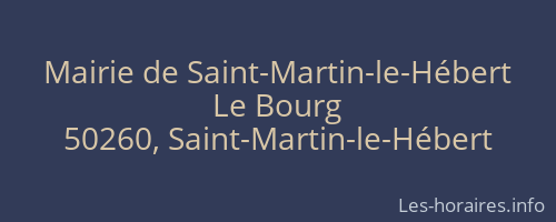Mairie de Saint-Martin-le-Hébert