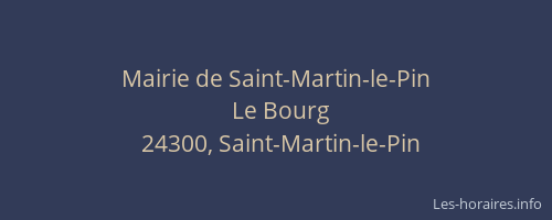 Mairie de Saint-Martin-le-Pin