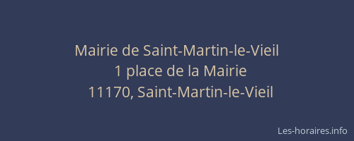 Mairie de Saint-Martin-le-Vieil