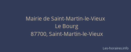 Mairie de Saint-Martin-le-Vieux