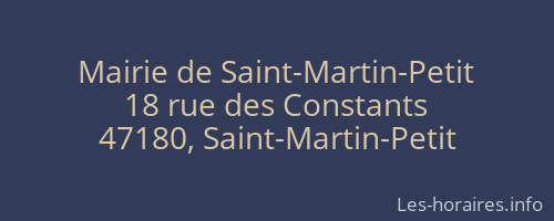 Mairie de Saint-Martin-Petit