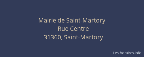 Mairie de Saint-Martory