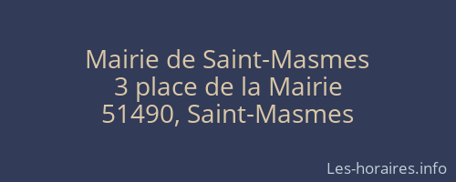Mairie de Saint-Masmes