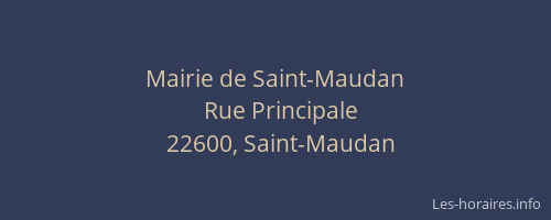Mairie de Saint-Maudan