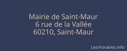 Mairie de Saint-Maur