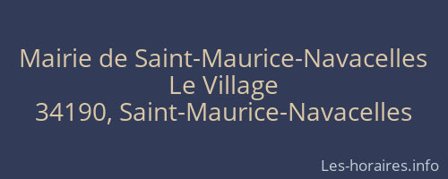 Mairie de Saint-Maurice-Navacelles