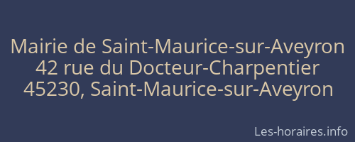 Mairie de Saint-Maurice-sur-Aveyron