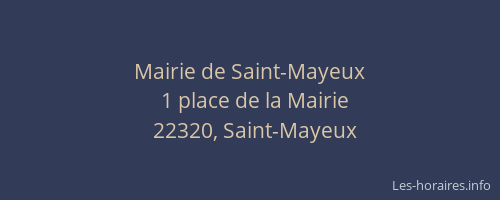 Mairie de Saint-Mayeux
