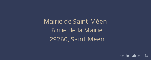 Mairie de Saint-M&eacute;en