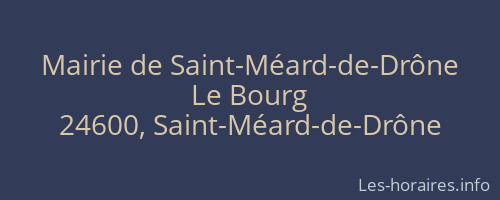 Mairie de Saint-Méard-de-Drône