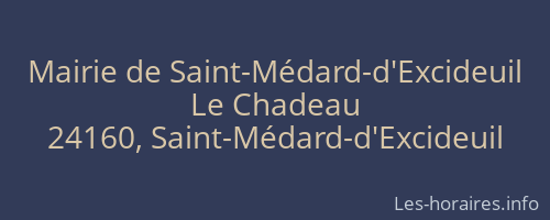 Mairie de Saint-Médard-d'Excideuil