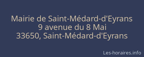 Mairie de Saint-Médard-d'Eyrans