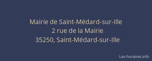 Mairie de Saint-Médard-sur-Ille