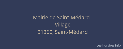 Mairie de Saint-Médard