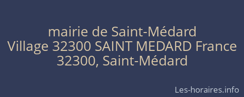 mairie de Saint-Médard