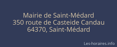 Mairie de Saint-Médard