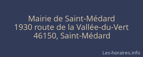 Mairie de Saint-Médard