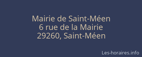 Mairie de Saint-Méen