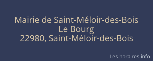 Mairie de Saint-Méloir-des-Bois