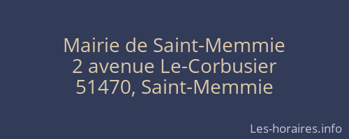 Mairie de Saint-Memmie