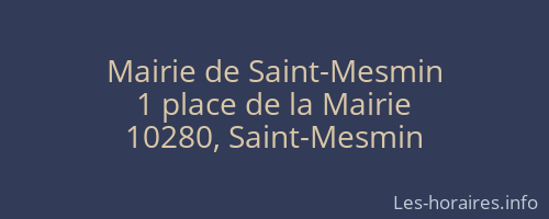 Mairie de Saint-Mesmin