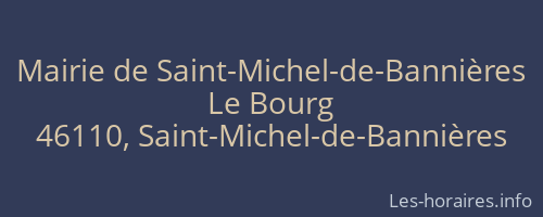 Mairie de Saint-Michel-de-Bannières