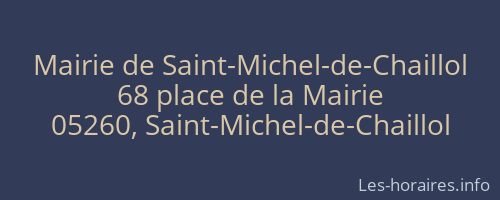 Mairie de Saint-Michel-de-Chaillol
