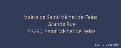 Mairie de Saint-Michel-de-Feins