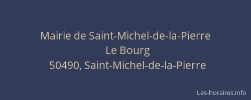 Mairie de Saint-Michel-de-la-Pierre