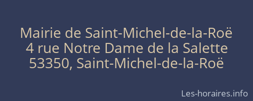 Mairie de Saint-Michel-de-la-Roë