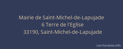 Mairie de Saint-Michel-de-Lapujade