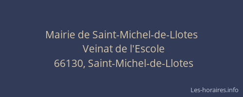 Mairie de Saint-Michel-de-Llotes
