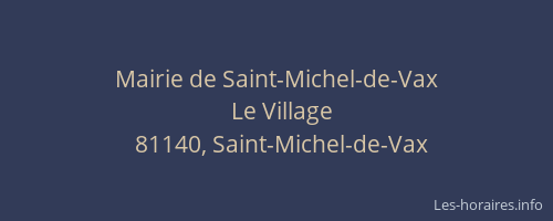 Mairie de Saint-Michel-de-Vax