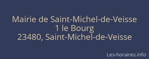 Mairie de Saint-Michel-de-Veisse
