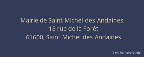 Mairie de Saint-Michel-des-Andaines