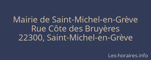 Mairie de Saint-Michel-en-Grève