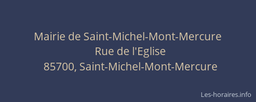Mairie de Saint-Michel-Mont-Mercure