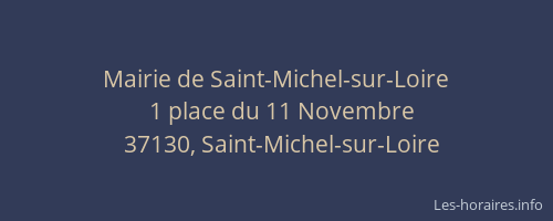 Mairie de Saint-Michel-sur-Loire