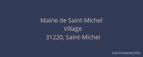 Mairie de Saint-Michel
