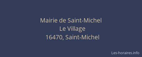 Mairie de Saint-Michel
