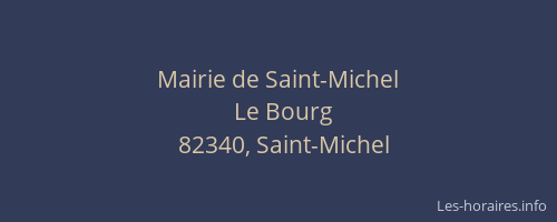 Mairie de Saint-Michel