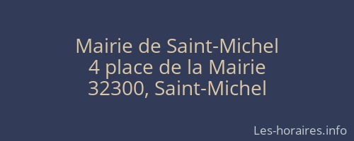 Mairie de Saint-Michel