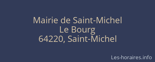 Mairie de Saint-Michel
