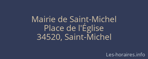 Mairie de Saint-Michel
