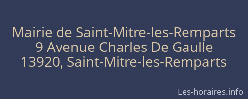 Mairie de Saint-Mitre-les-Remparts